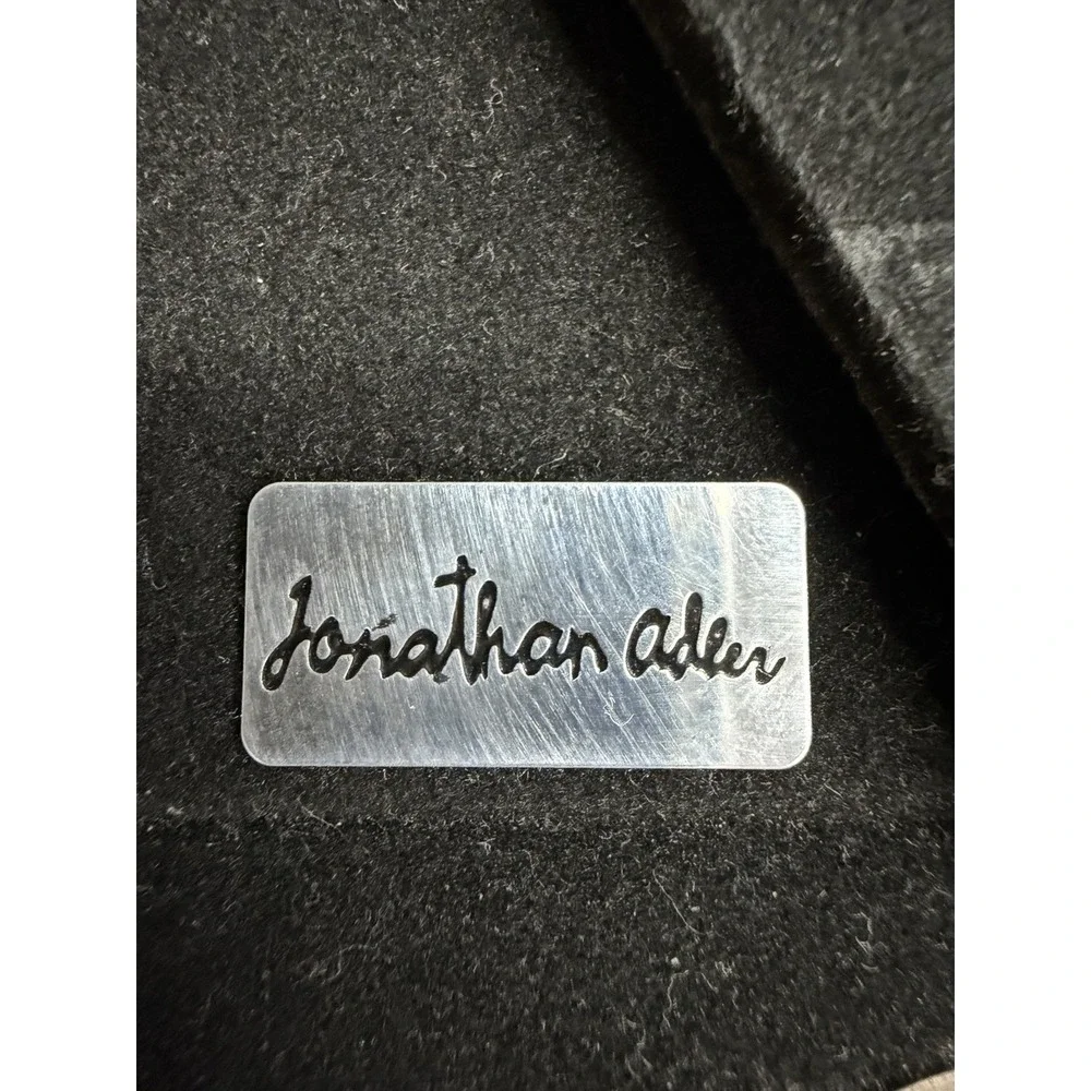Jonathan Adler Aqua Turquoise Enamel Quatrefoil Picture Frame Silver Trim